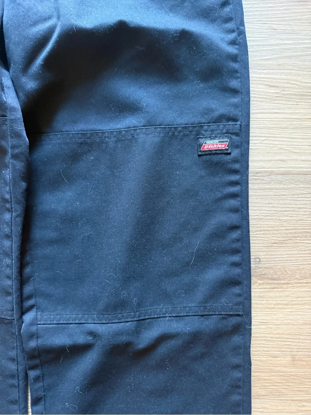 Genuine Dickies Men's Double Knee Pants Black Loose Fit Baggy Size 36x33 ?